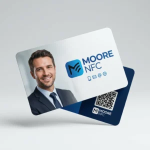 tarjeta nfc con foto y qr moore nfc tarjeta digital personalizada compartir contacto profesional